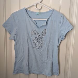 Baby Blue Rhinestone T-shirt